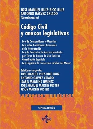 CÓDIGO CIVIL Y ANEXOS LEGISLATIVOS | 9788430977802