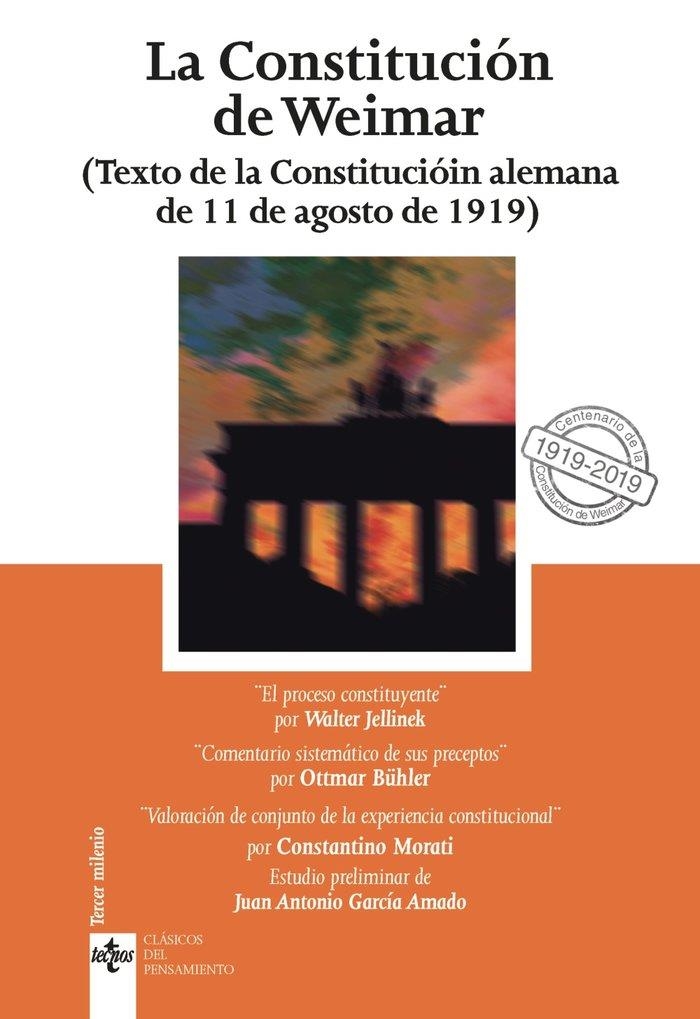 LA CONSTITUCIÓN DE WEIMAR | 9788430977789