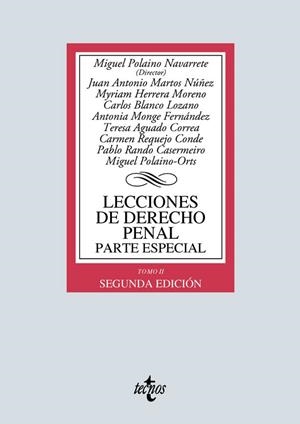 LECCIONES DE DERECHO PENAL. PARTE ESPECIAL | 9788430974573