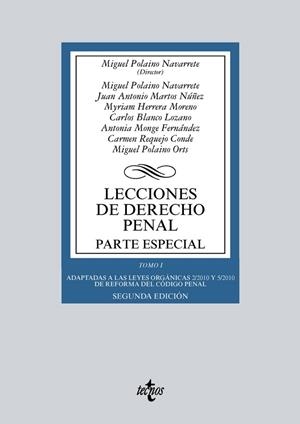 LECCIONES DE DERECHO PENAL. PARTE ESPECIAL | 9788430972043