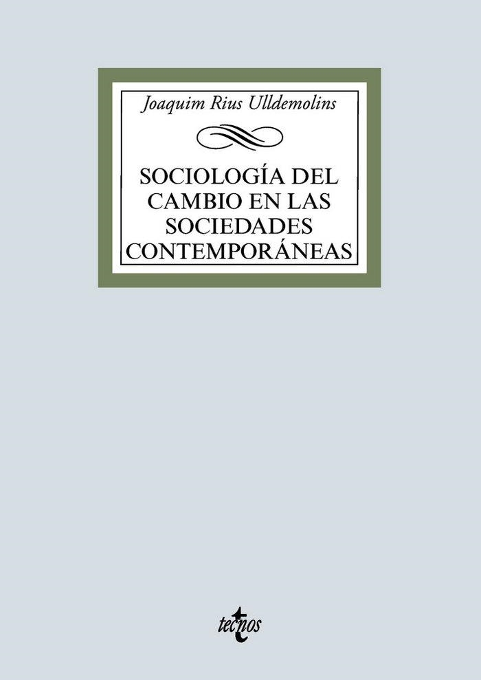 SOCIOLOGÍA DEL CAMBIO EN LAS SOCIEDADES CONTEMPORÁNEAS | 9788430976751