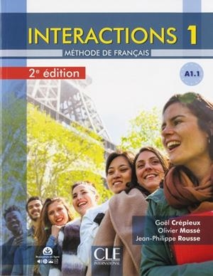 INTERACTIONS 1 A1.1  LIVRE+CD  2º EDITIÓN | 9782090386974 | GAEL CRÉPIEUX