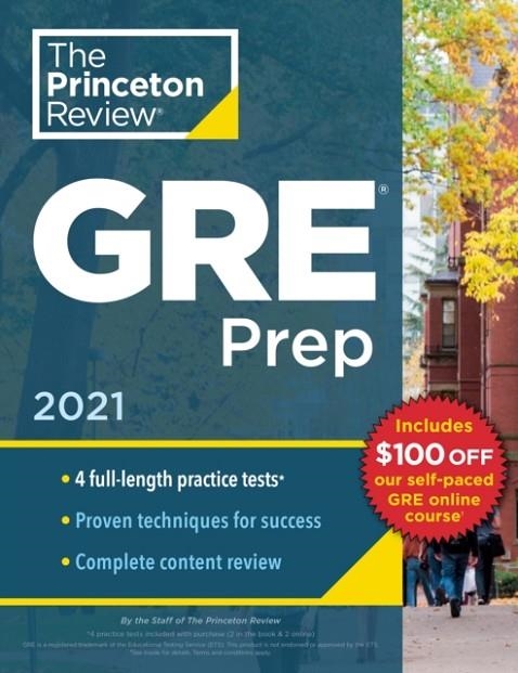GRE PRINCETON REVIEW GRE PREP 2021 | 9780525569381 | THE PRINCETON REVIEW