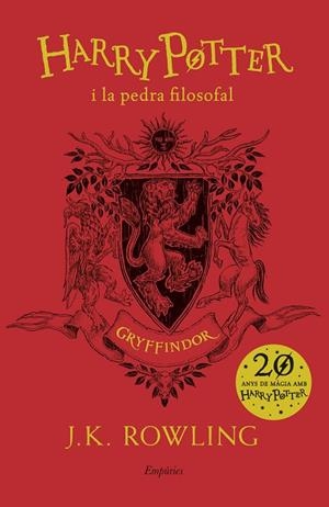 HARRY POTTER I LA PEDRA FILOSOFAL (VERMELL) | 9788417016678 | J.K. ROWLING