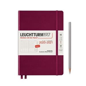 PLANIFICADOR SEMANAL 2021 (12M VERT) A5 MEDIUM PORT RED | 4004117574993