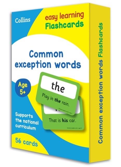 COMMON EXCEPTION WORDS FLASHCARDS : IDEAL FOR HOME LEARNING | 9780008335854