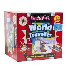 BRAINBOX WORLD TRAVELLER (55 CARDS) | 5025822910370 | THE GREEN BOARD GAME 