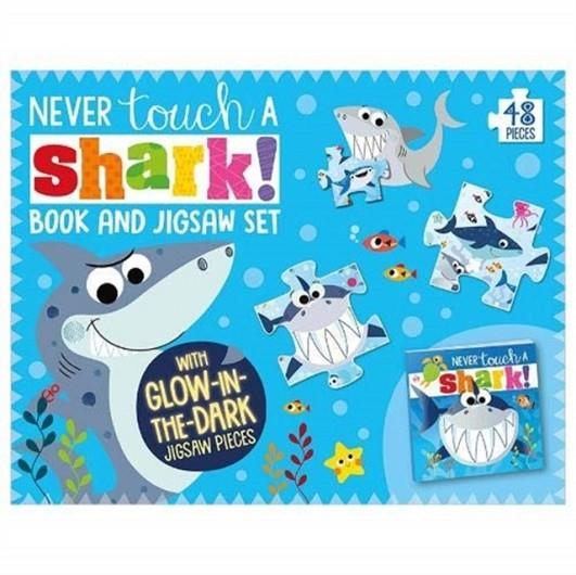 NEVER TOUCH A SHARK BOOK AND JIGSAW BOXSET | 9781789478945 | MAKE BELIEVE IDEAS