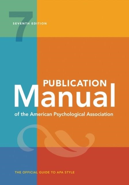 PUBLICATION MANUAL OF THE AMERICAN PSYCHOLOGICAL ASSOCIATION | 9781433832161 | PUBLICATION MANUAL OF THE AMERICAN PSYCHOLOGICAL ASSOCIATION
