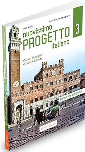 NUOVISSIMO PROGETTO ITALIANO 3  QUADERNO DEGLI ESERCIZI DELL’INSEGNANTE +CD | 9788831496018