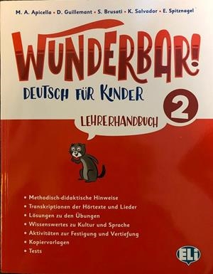 WUNDERBAR! 2 – LEHRERHANDBUCH + 2 AUDIO CDS | 9788853627483