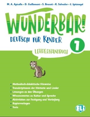 WUNDERBAR! 1 – LEHRERHANDBUCH + 2 AUDIO CDS | 9788853628251