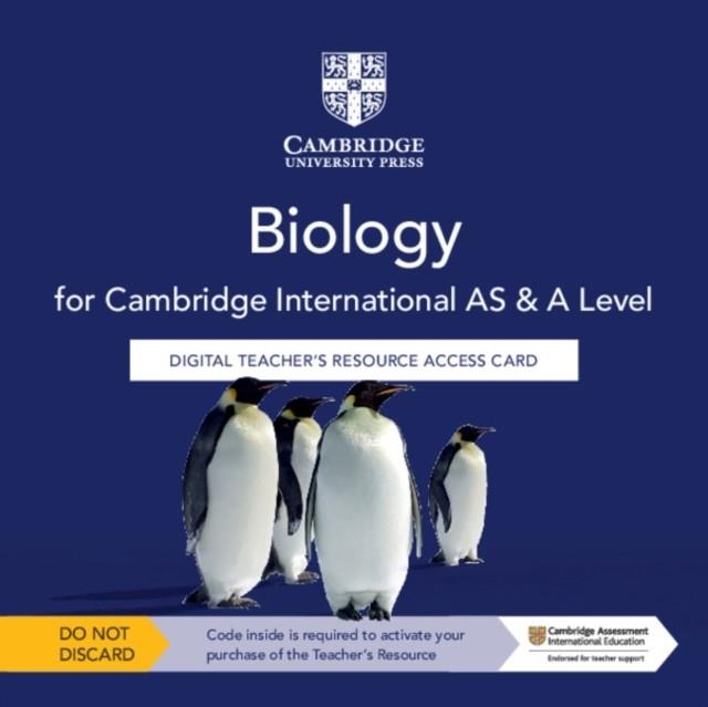 CAMBRIDGE INTERNATIONAL AS & A LEVEL BIOLOGY DIGITAL TEACHER'S RESOURCE ACCESS CARD-DIGITAL | 9781108797795