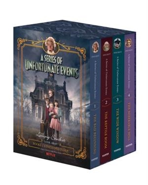 A SERIES OF UNFORTUNATE EVENTS #1-4 NETFLIX TIE-IN BOX SET (A UNFORTUNATE EVENTS) | 9780062796141 | LEMONY SNICKE