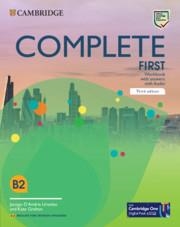 FC COMPLETE FIRST WORKBOOK WITH ANSWERS WITH AUDIO ENGLISH FOR SPANISH SPEAKERS 3ED | 9788413224787