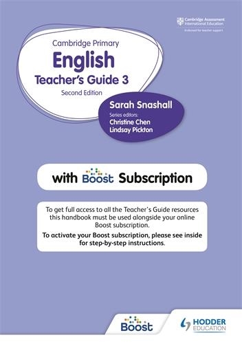 CAMBRIDGE PRIMARY ENGLISH TEACHER'S GUIDE STAGE 3 WITH BOOST SUBSCRIPTION SECOND EDITION | 9781398300552