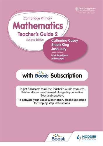 CAMBRIDGE PRIMARY MATHEMATICS TEACHER'S GUIDE STAGE 2 WITH BOOST SUBSCRIPTION | 9781398300798