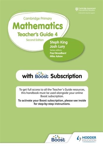 CAMBRIDGE PRIMARY MATHEMATICS TEACHER'S GUIDE STAGE 4 WITH BOOST SUBSCRIPTION | 9781398300811