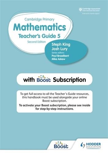 CAMBRIDGE PRIMARY MATHEMATICS TEACHER'S GUIDE STAGE 5 WITH BOOST SUBSCRIPTION | 9781398300828