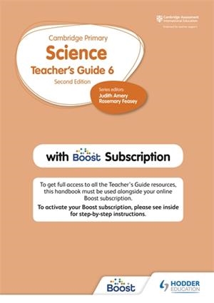 CAMBRIDGE PRIMARY SCIENCE TEACHER'S GUIDE STAGE 6 WITH BOOST SUBSCRIPTION | 9781398300897