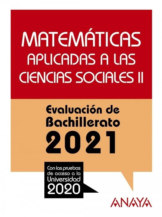 MATEMÁTICAS APLICADAS A LAS CIENCIAS SOCIALES II. | 9788469885314