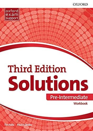 SOLUTIONS PRE-INTERM.(WORKBOOK) THIRD ED. (B1-B2) | 9780190541866