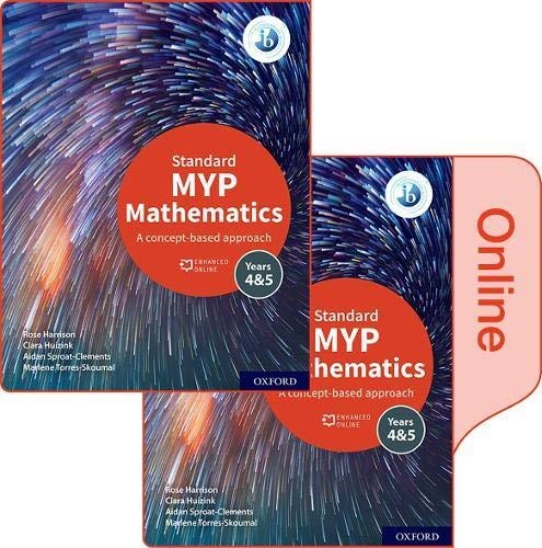 MYP MATH 4 & 5 STANDARD P&E ONL SB PK 20 | 9781382010986