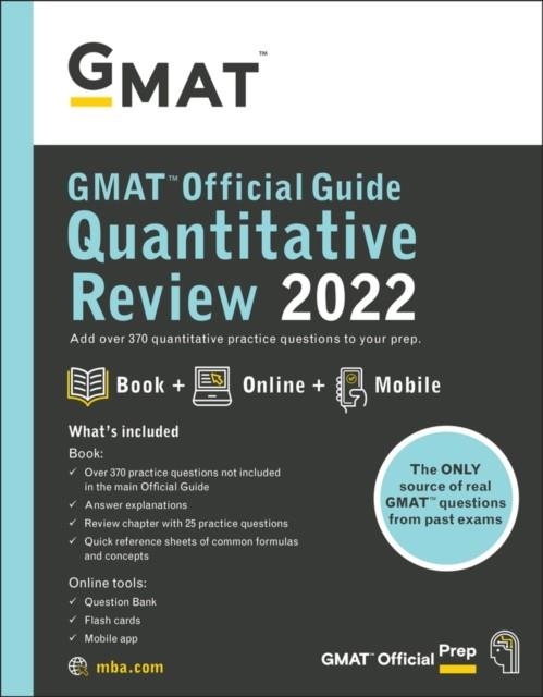 GMAT OFFICIAL GUIDE QUANTITATIVE REVIEW 2022 BOOK + ONLINE QUESTION BANK | 9781119793786