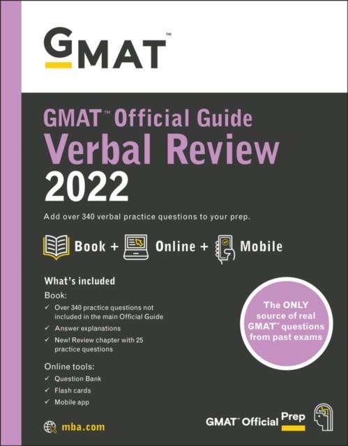 GMAT OFFICIAL GUIDE VERBAL REVIEW 2022 BOOK + ONLINE QUESTION BANK | 9781119793793