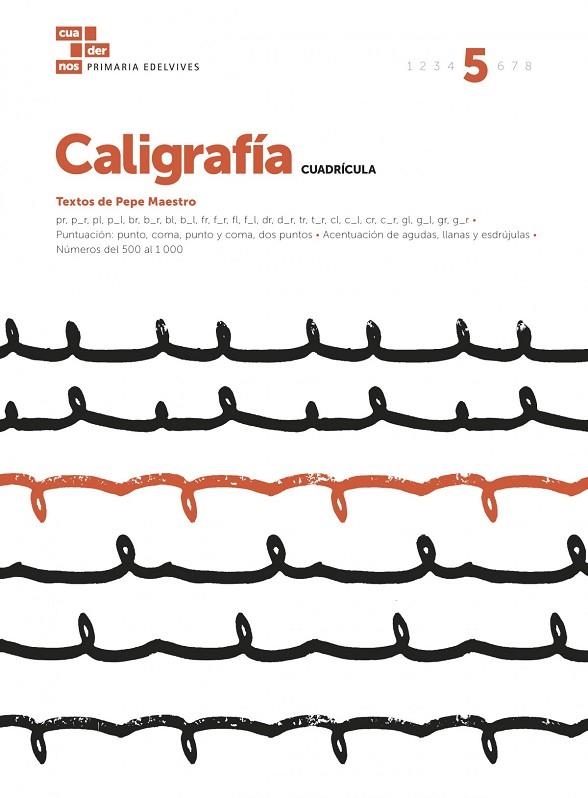 CUADERNO CALIGRAFÍA 5 (CUADRÍCULA) | 9788414006740