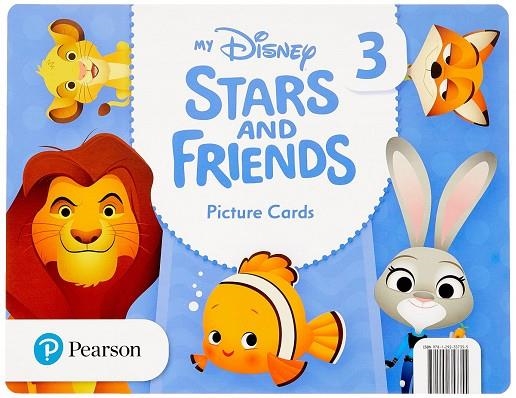 MY DISNEY STARS AND FRIENDS 3 FLASHCARDS | 9781292357355
