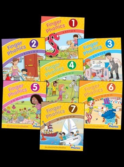 FINGER PHONICS BOOKS 1-7 IN PRINT LETTERS (2021) | 9781844146505 | Sara Wernham