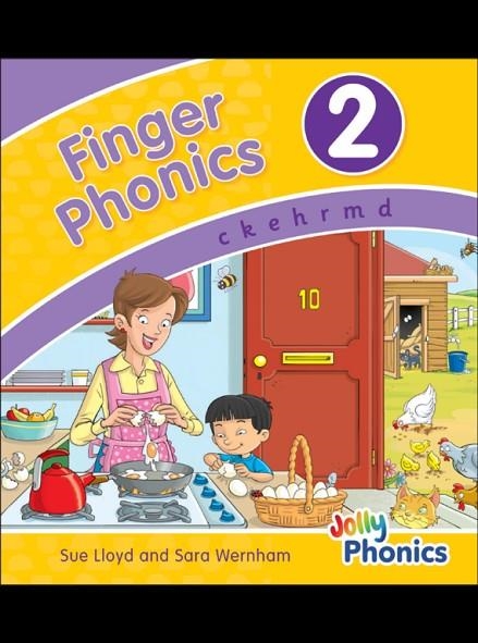 FINGER PHONICS 2 IN PTINT LETTERS (2021) | 9781844146444 | Sara Wernham