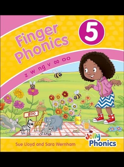 FINGER PHONICS 5 IN PRINT LETTERS (2021) | 9781844146475 | Sara Wernham