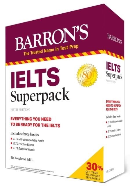 IELTS SUPERPACK ( BARRON'S TEST PREP ) | 9781506268705 | LIN LOUGHEED
