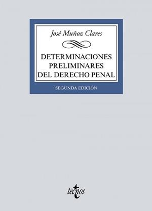 DETERMINACIONES PRELIMINARES DEL DERECHO PENAL | 9788430979196