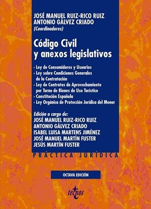 CÓDIGO CIVIL Y ANEXOS LEGISLATIVOS | 9788430980277