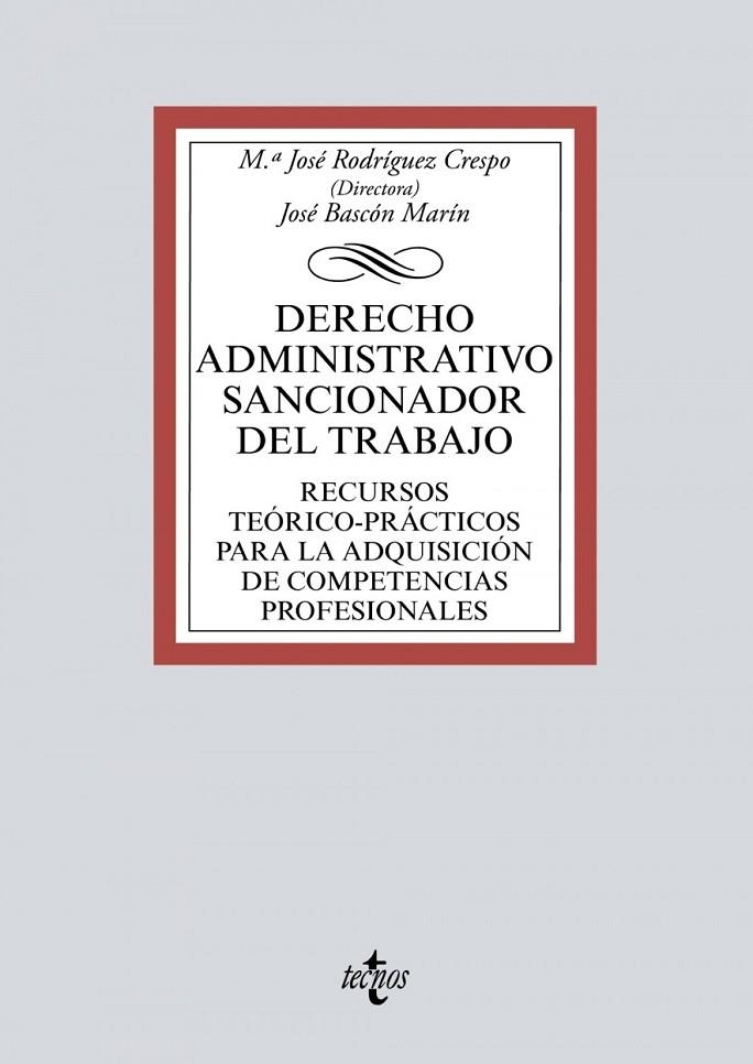 DERECHO ADMINISTRATIVO SANCIONADOR DEL TRABAJO | 9788430978892