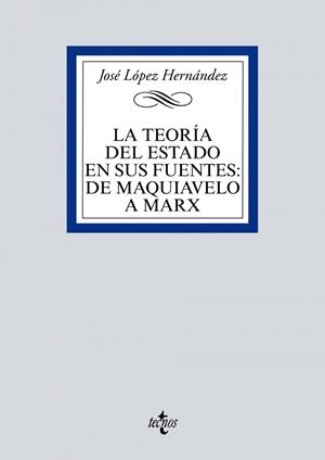 LA TEORÍA DEL ESTADO EN SUS FUENTES: DE MAQUIAVELO A MARX | 9788430980291