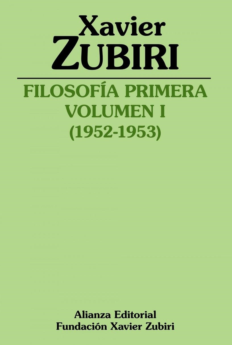 FILOSOFÍA PRIMERA (1952-1953) | 9788413621999