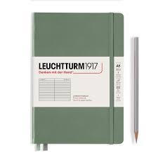 NOTEBOOK MEDIUM A5, T/D,LINEAS OLIVA | 4004117609398