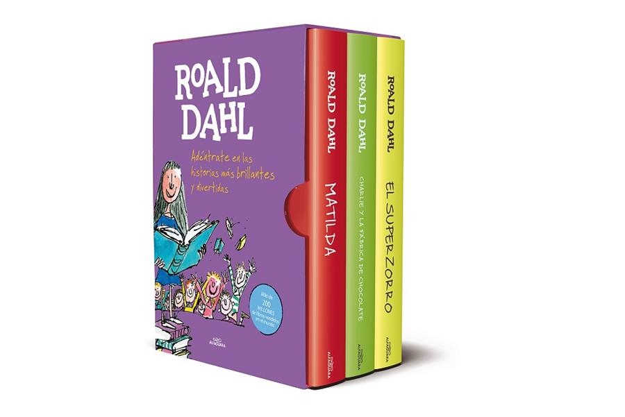 ROALD DAHL (EDICIÓN ESTUCHE CON: MATILDA | CHARLIE Y LA FÁBRICA DE CHOCOLATE | EL SUPERZORRO | PASAPORTE LECTOR) | 9788420459622 | ROALD DAHL