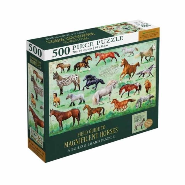 FIELD GUIDE TO MAGNIFICENT HORSES: A BUILD AND LEARN PUZZLE | 9781682986738 | EARTH AWARE