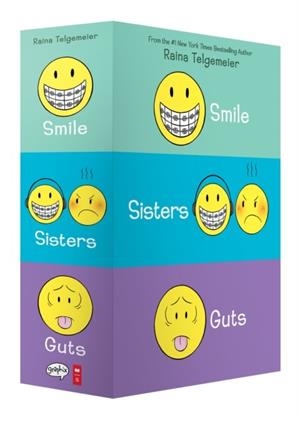 SMILE/SISTERS/GUTS BOX SET | 9781338599459 | RAINA TELGEMEIER