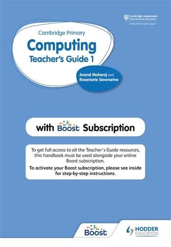 CAMBRIDGE PRIMARY COMPUTING TEACHER'S GUIDE STAGE 1 WITH BOOST SUBSCRIPTION | 9781398368125