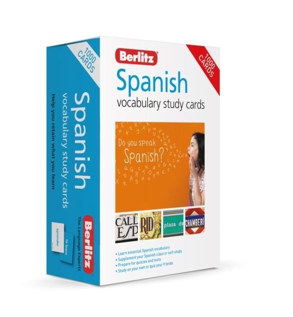 BERLITZ SPANISH STUDY CARDS (LANGUAGE FLASH CARDS) | 9781780045405 | BERLITZ