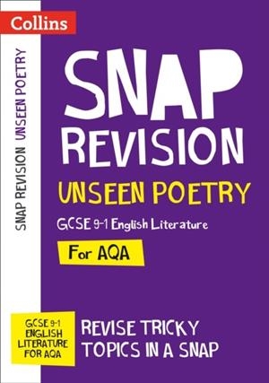 UNSEEN POETRY: AQA GCSE 9-1 ENGLISH LITERATURE POETRY | 9780008320119