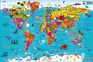 COLLINS CHILDREN'S WORLD MAP | 9780008319793