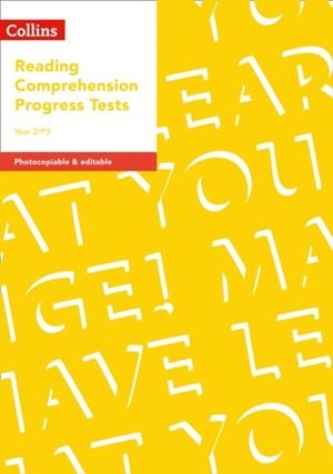 YEAR 2/P3 READING COMPREHENSION PROGRESS TESTS | 9780008333430
