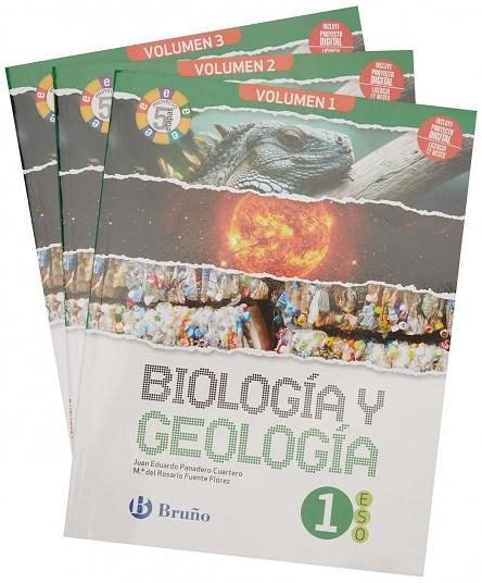 BIOLOGÍA Y GEOLOGÍA 1 ESO 3 VOLÚMENES PROYECTO 5 ETAPAS | 9788469633151